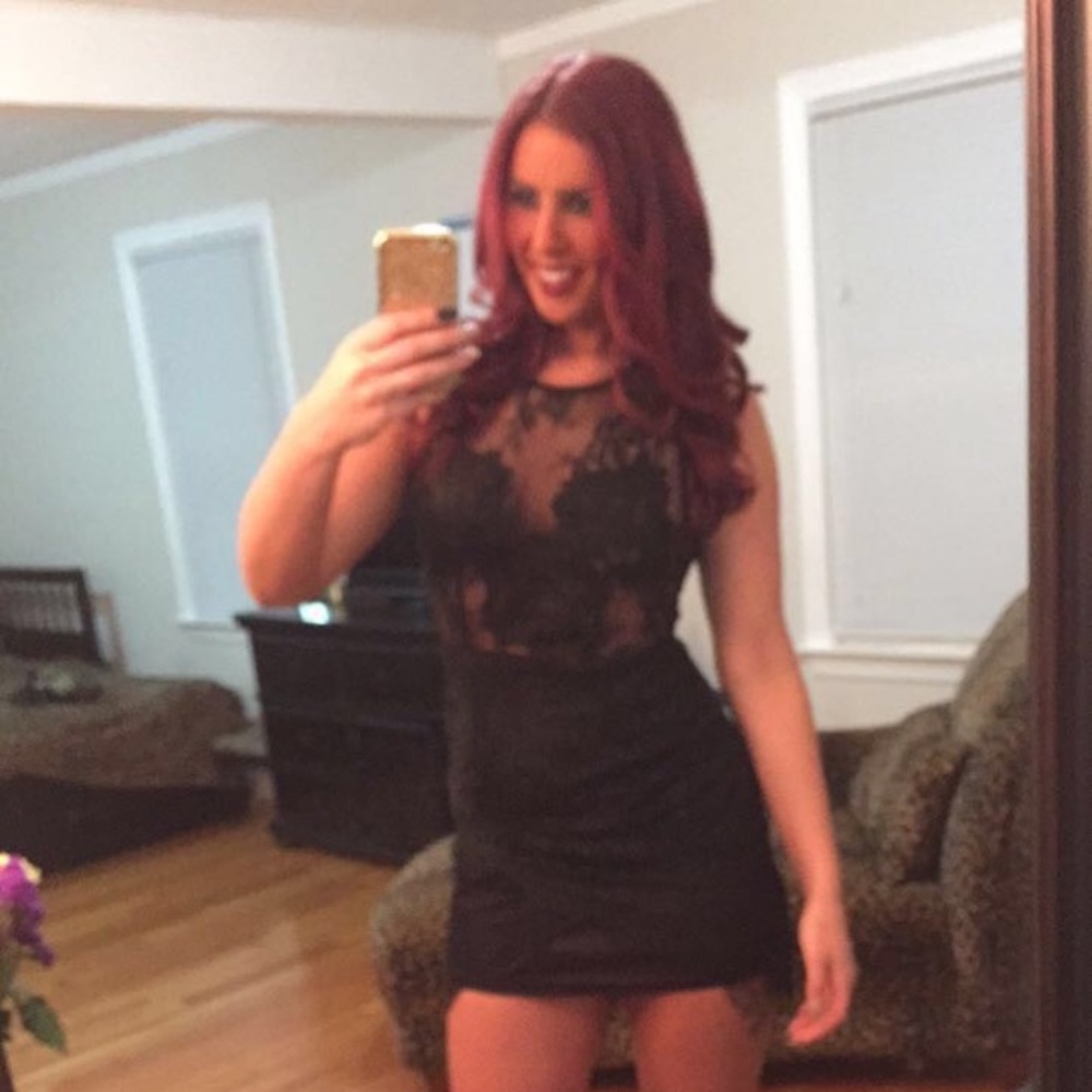 Super Sexy Lace Sheer Mini Dress